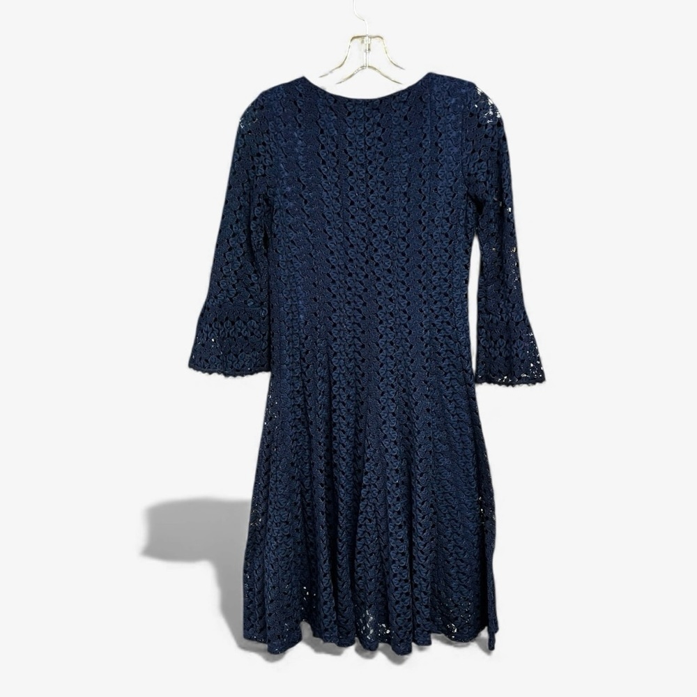 🌻Rabbit Rabbit Rabbit (Roller Rabbit) Navy Lace Fit & Flare Dress | Size 4 - Picture 5 of 7